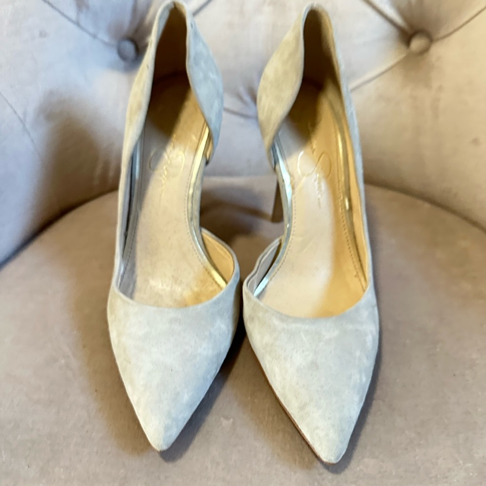 Jessica Simpson Light Gray Heels